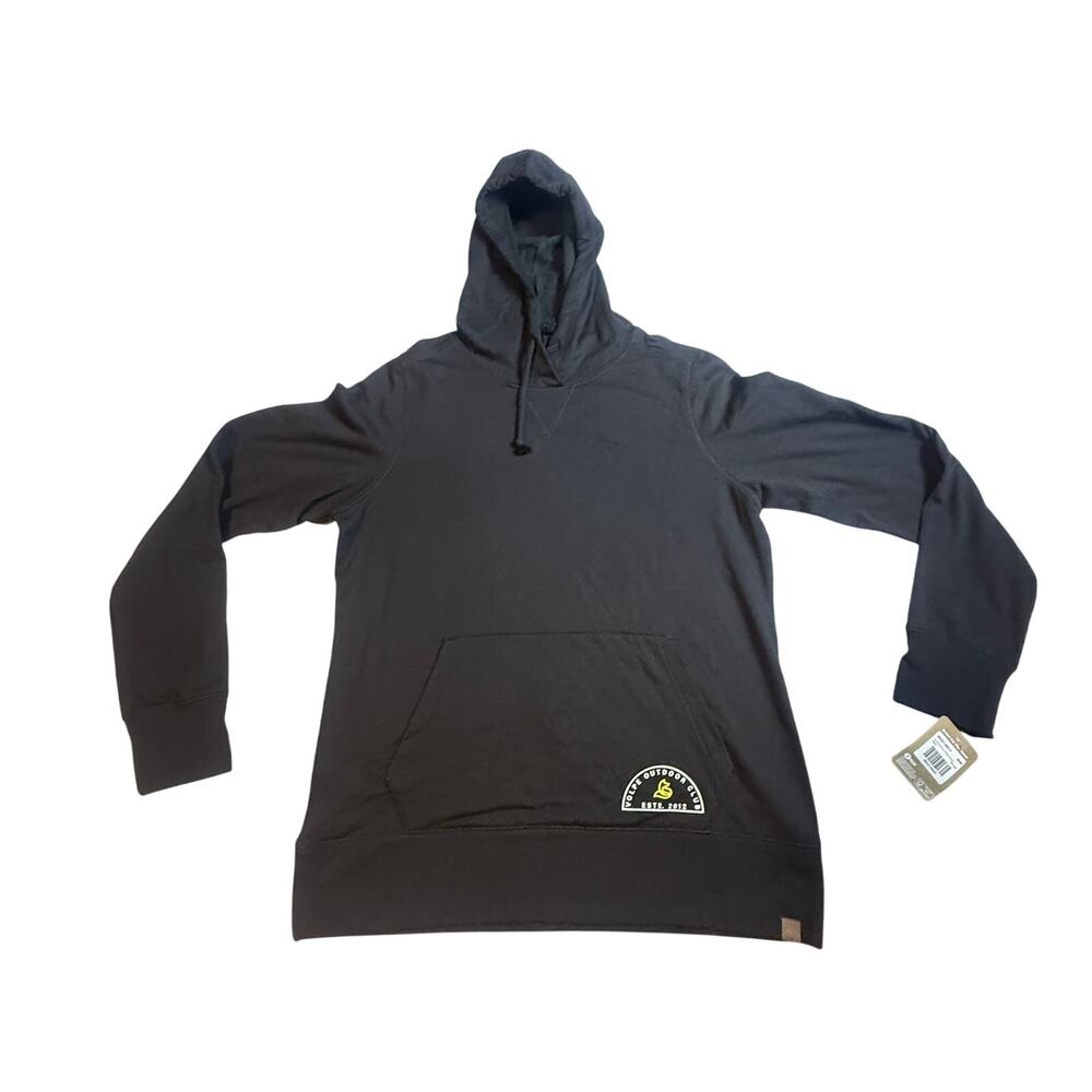 NWT Trimark Volpe Outdoor Club Black Pullover Hoodie Eco Friendly rPET Size M